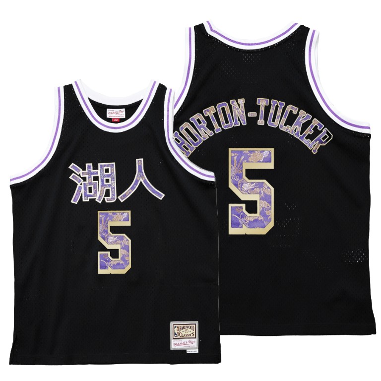Men's Los Angeles Lakers Talen Horton-Tucker #5 NBA HWC 2021 OX Chinese New Year Black Basketball Jersey JWQ3783TM